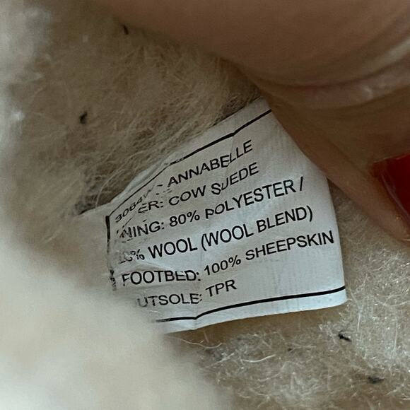 Bearpaw Annabelle Taupe Suede Leather Winter Boots Women's Size 9 - Picture 7 of 8